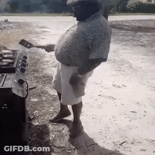 Funny Fathers Dancing While Grilling GIF