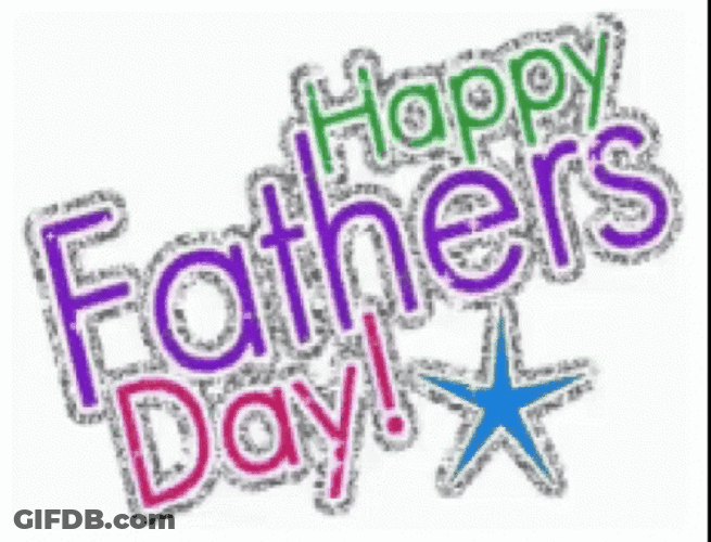 Funny Fathers Day Starfish Glitters GIF