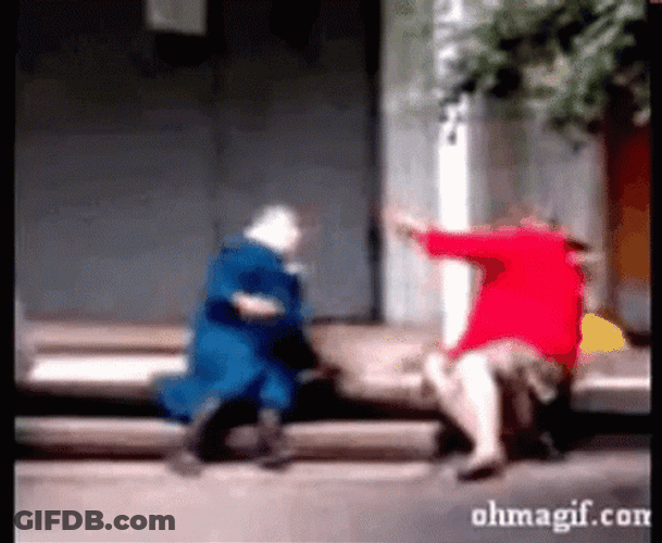 Funny Fight GIF