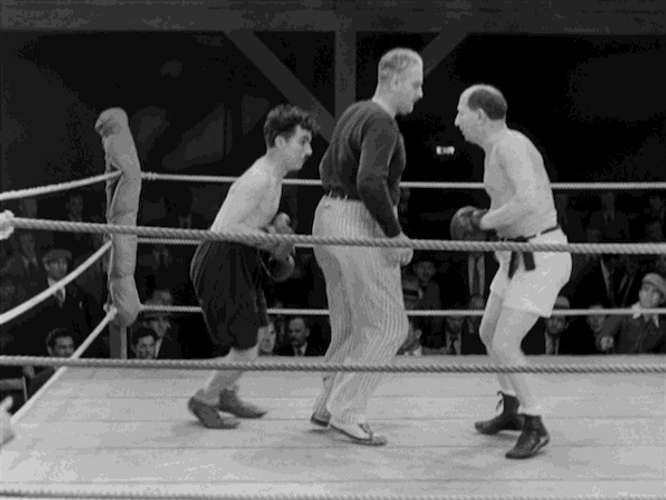 Funny Fight Classic Charlie Chaplin GIF