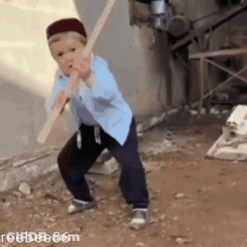 Funny Fight Hasbulla Showing Combat Skills GIF