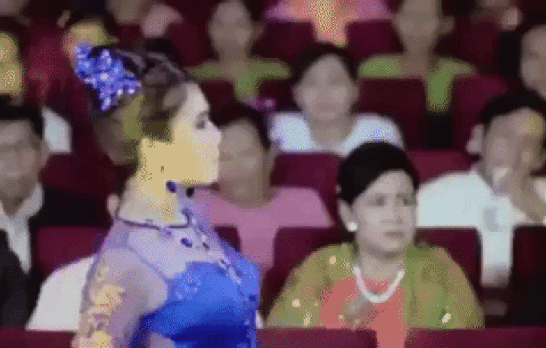 Funny Fight Khine Thin Kyi Boobs Fight GIF