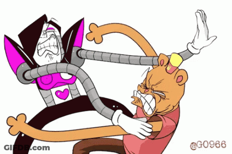Funny Fight Mettaton Undertale Brawl GIF