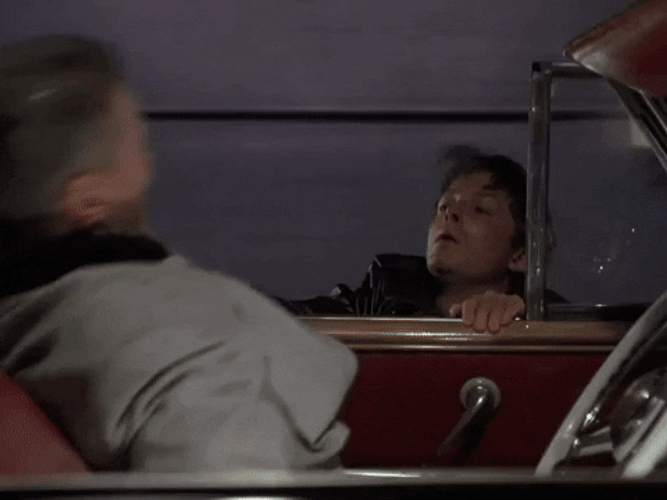 Funny Fight Michael Fox  Back To The Future GIF