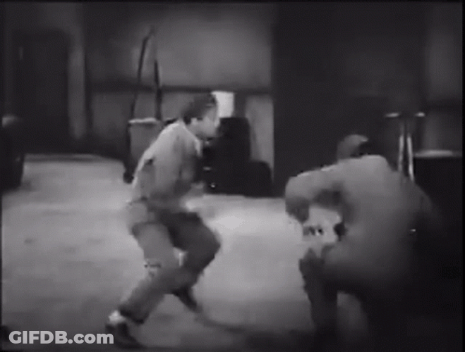 Funny Fight Vintage Comedy Scene GIF