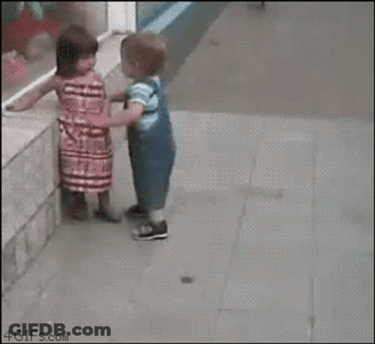 Funny Fight GIF