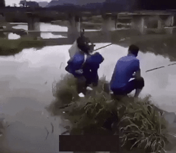 Funny Fishing Fail GIF