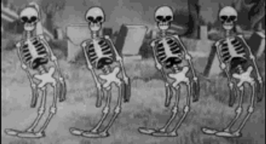 Funny Flexible Dancing Skeleton GIF