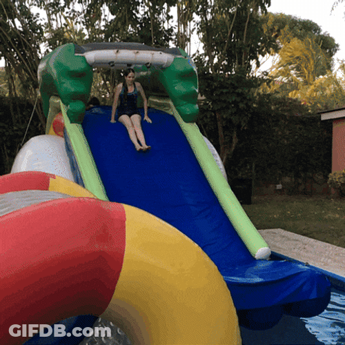Funny Forward Rewind Waterslide Loop GIF