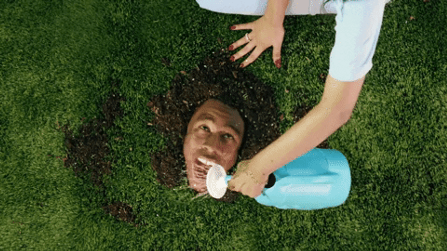 Funny Gardening Animation GIF