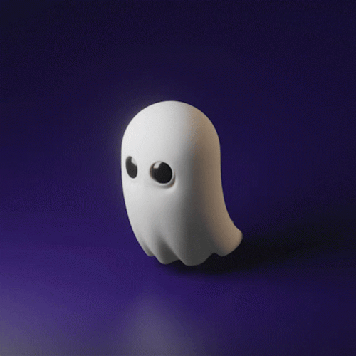 Funny Ghost Big Eyes GIF