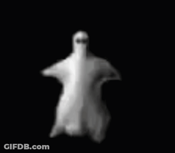 Funny Ghost Floating Around GIF
