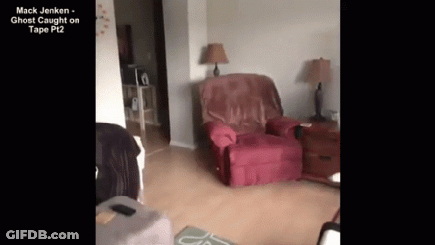 Funny Ghost Tripping GIF