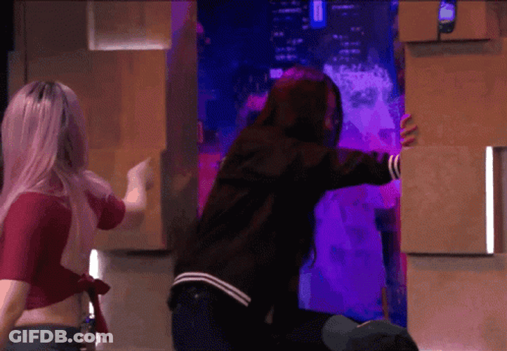 Funny Girl Fall Out GIF