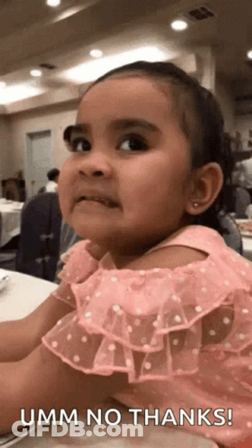 Funny Girl No Thank You Reaction GIF