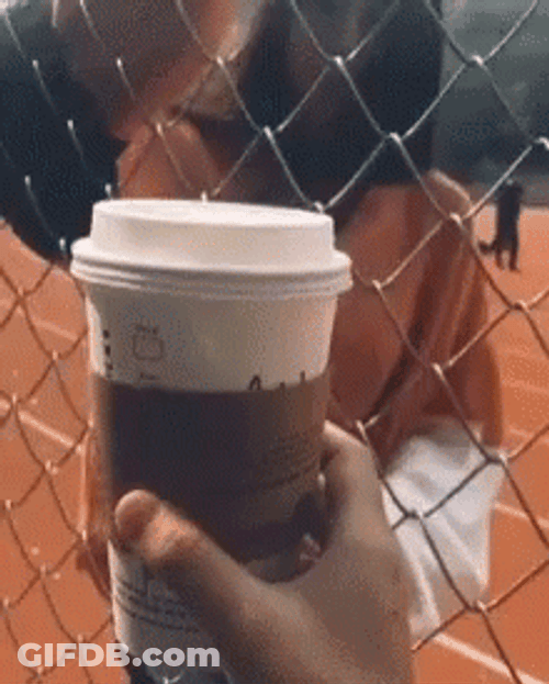 Funny Girl Reaching Coffee GIF