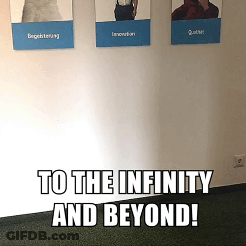Funny Girl To Infinity And Beyond Flying GIF