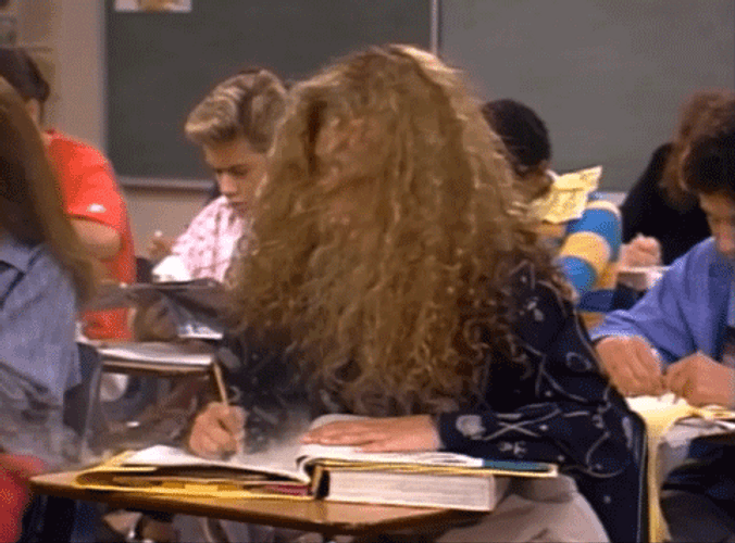 Funny Girl Writing & Studying Hard GIF