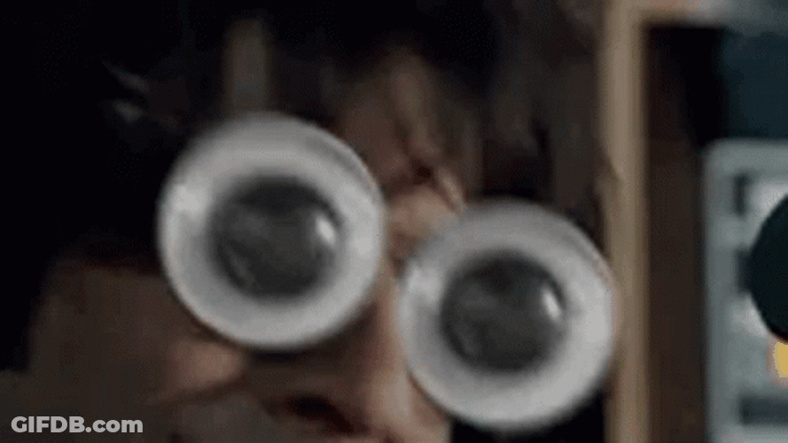 Funny Goggle Crazy Eyes GIF