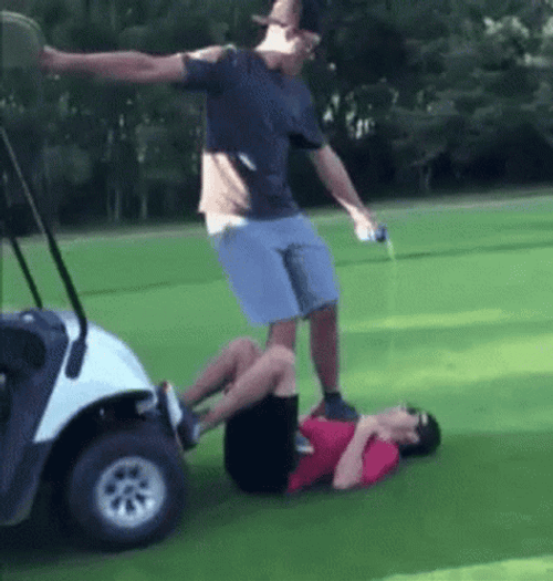 Funny Golf Cart Dare Games GIF