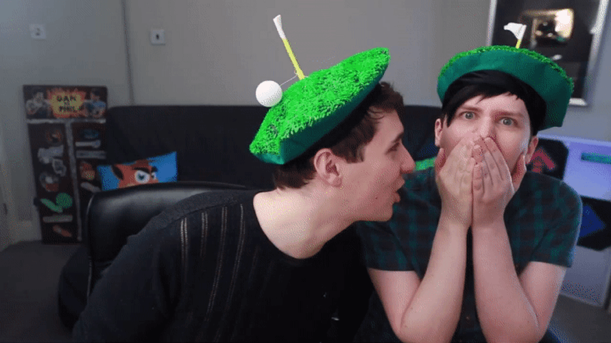 Funny Golf Hats GIF