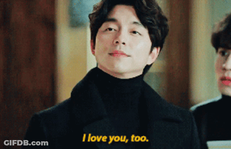 Funny Gong Yoo Lee Dong Wook I Love You GIF
