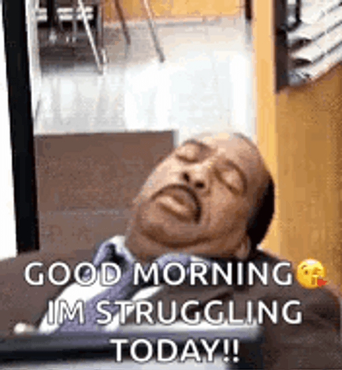 Funny Good Morning Wednesday Sleepy GIF