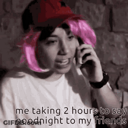 Funny Good Night Meme Talking To Friends GIF