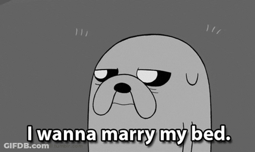 Funny Good Night Sleepy Jake Adventure Time GIF