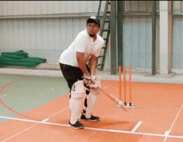 Funny Guy Baseball Swing And A Miss GIF