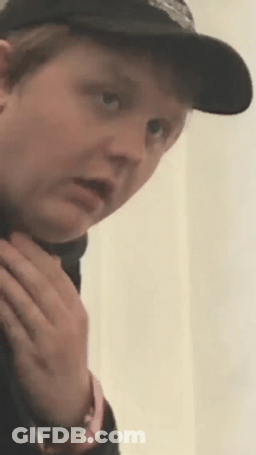 Funny Guy Choke Himself GIF