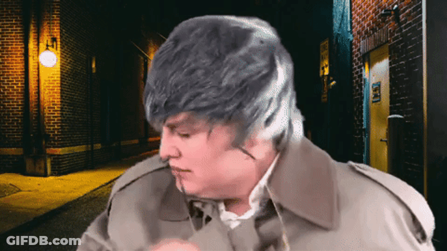 Funny Guy Creepy Stalker Eyebrows GIF