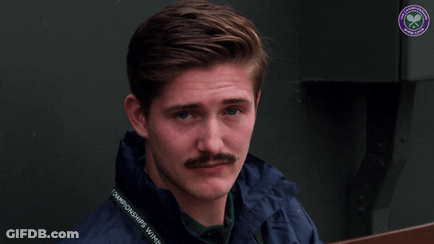 Funny Guy Cute Eyebrows Up GIF