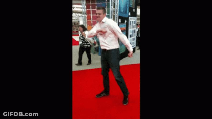 Funny Guy Dancing Mc Hammer Style GIF