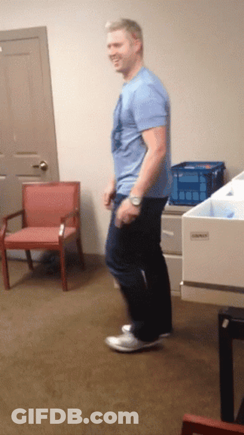 Funny Guy Dancing Running Man GIF
