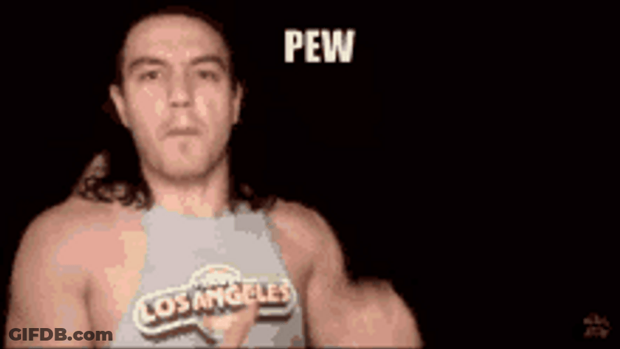 Funny Guy Hand Gesture Shooting Pew GIF