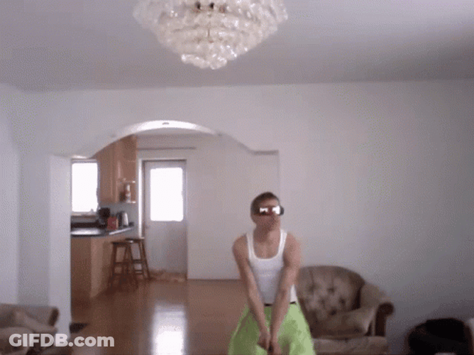 Funny Guy Happy MC Hammer Parody Dancing GIF