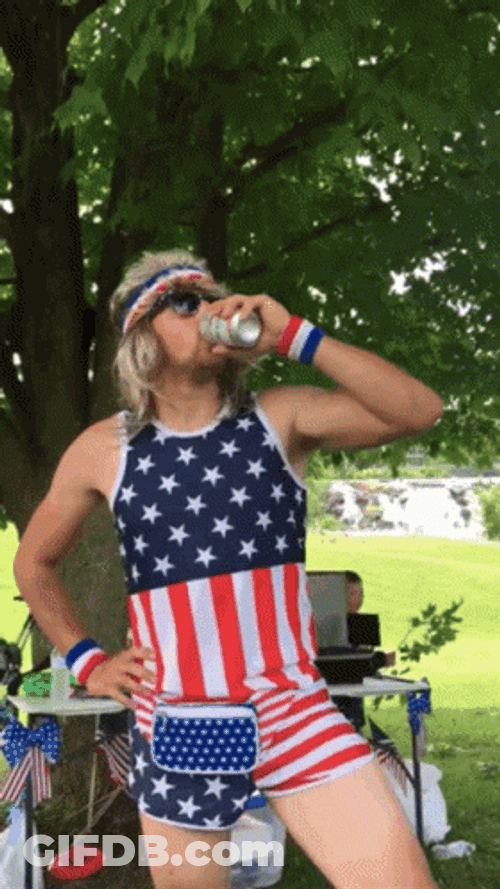 Funny Guy Hip Thrust Merica Murica GIF