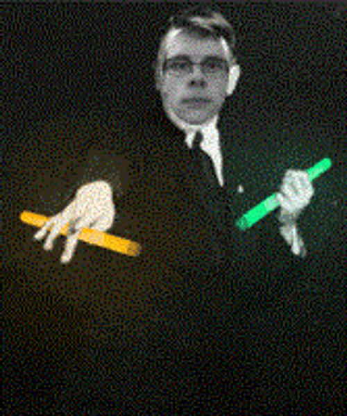 Funny Guy Holding Rave Glow Stick GIF