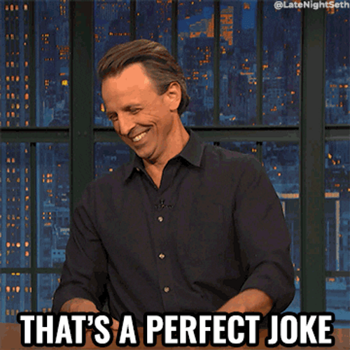 Funny Guy Seth Meyers Joking GIF