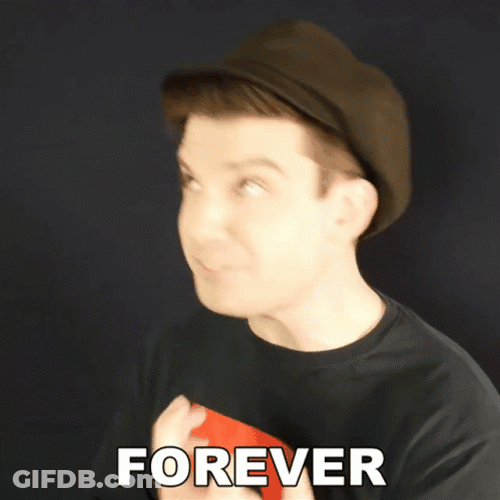 Funny Guy Singing Forever Loop GIF