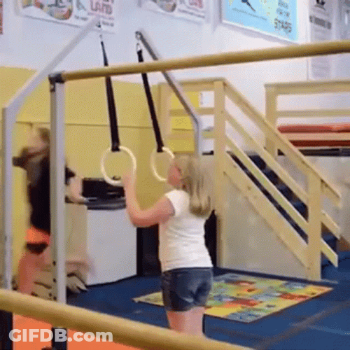 Funny Gym Rings Gymnastics Meme GIF