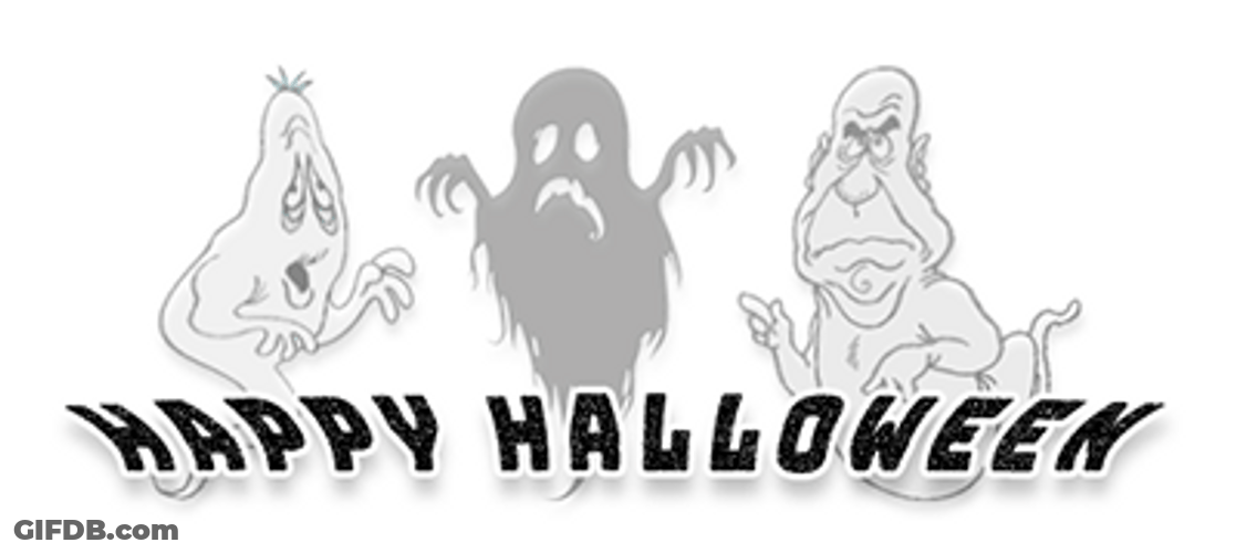 Funny Halloween Ghost Monster Ginny GIF