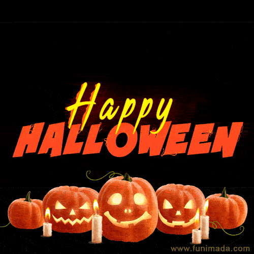 Funny Halloween Pumpkins Candles Happy Halloween GIF