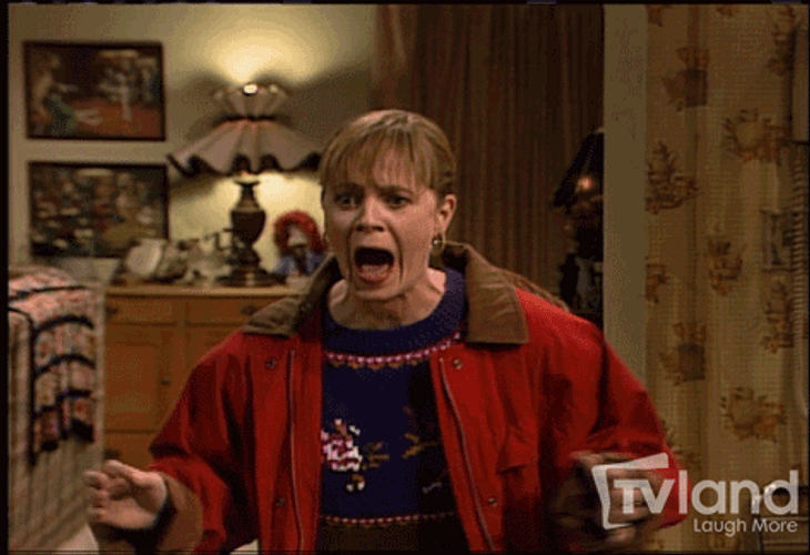 Funny Halloween Scared Reaction Panic Attack GIF