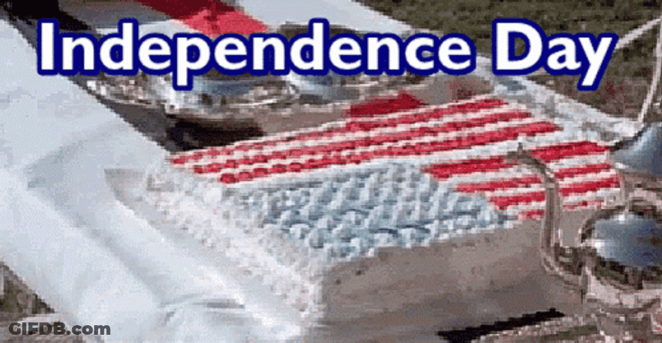 Funny Happy 4Th Of July American Frog GIF