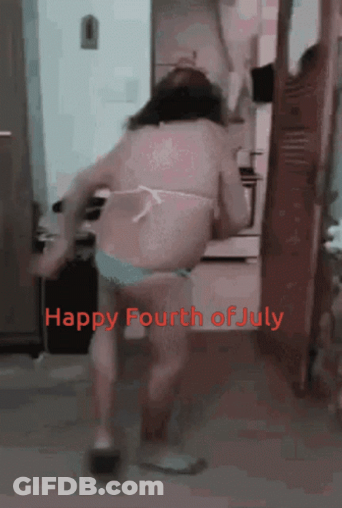 Funny Happy 4Th Of July Guy Dancing GIF
