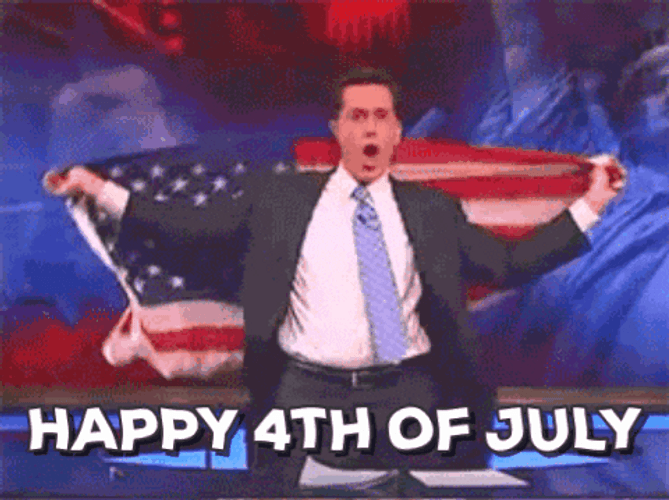 Funny Happy 4Th Of July People Of America GIF