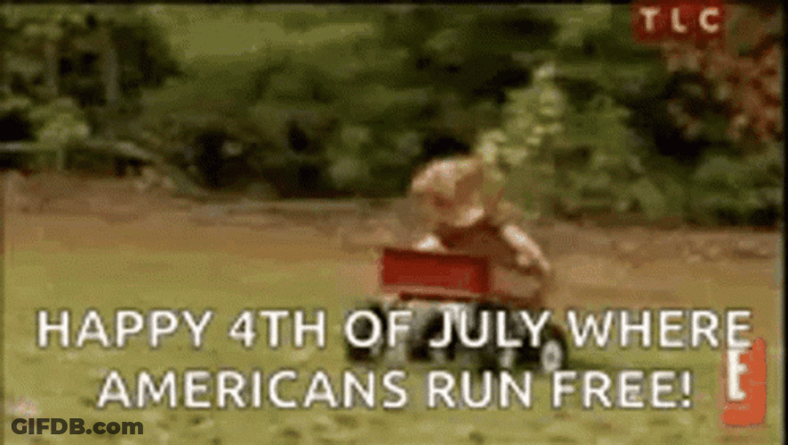 Funny Happy 4Th Of July Where Americans Run GIF