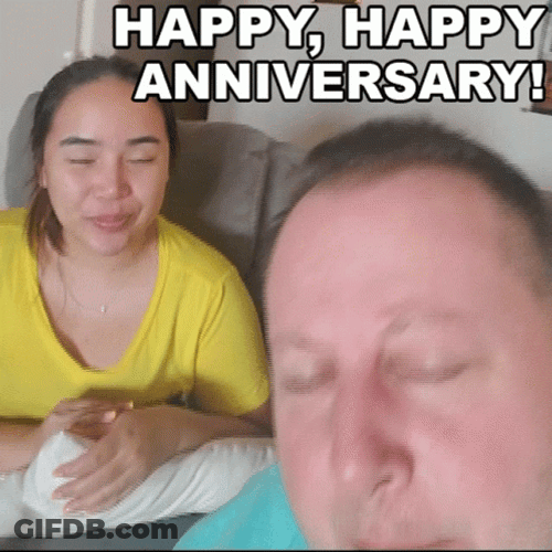 Funny Happy Anniversary Greetings GIF